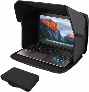 Anti-Glare Laptop Sun Shade for 14-Inch Notebook, Foldable Screen Hood for Outdoor Work Anti-Glare Laptop Sun Shade for 14-Inch Notebook, Foldable Screen Hood for Outdoor Work