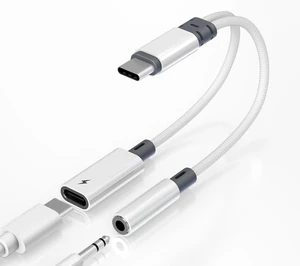 2 in 1 USB C to 3.5mm Audio Adapter with 60W PD Charging for iPhone,Galaxy Hi-Res 32bit/384kHz DAC Type C to Aux Adapter, USB C to Headphone Jack Dongle Cable for iPhone 17/16,Galaxy S26/S25/S24,Pixel 2 in 1 USB C to 3.5mm Audio Adapter with 60W PD Charging for iPhone,Galaxy Hi-Res 32bit/384kHz DAC Type C to Aux Adapter, USB C to Headphone Jack Dongle Cable for iPhone 17/16,Galaxy S26/S25/S24,Pixel