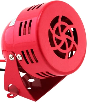 12V Electric Air Raid Siren, Mini Motor-Driven Alarm, Red Loud Compact Siren Horn, Long-Range Sound for Vehicle/Property Alerts, Durable Metal Housing, Easy 2-Wire Install, VXS-9050C 12V Electric Air Raid Siren, Mini Motor-Driven Alarm, Red Loud Compact Siren Horn, Long-Range Sound for Vehicle/Property Alerts, Durable Metal Housing, Easy 2-Wire Install, VXS-9050C