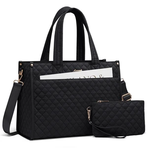 Laptop Tote Bag for Women,Canvas Work Tote Bag for Women with Clutch Purse,17.3 Inch Computer Briefcase Bag,Professional Teacher Business Office Bag,Lightweight Shoulder Travel Laptop Tote Bag for Women,Canvas Work Tote Bag for Women with Clutch Purse,17.3 Inch Computer Briefcase Bag,Professional Teacher Business Office Bag,Lightweight Shoulder Travel