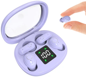 Mini Wireless Sleep Earphones, Designed for Side Sleepers Invisible Flat Earbuds, Comfortable for Small Ears, Discreet in-Ear Design, Skin-Friendly, Ideal for Women and Work Use (Purple) Mini Wireless Sleep Earphones, Designed for Side Sleepers Invisible Flat Earbuds, Comfortable for Small Ears, Discreet in-Ear Design, Skin-Friendly, Ideal for Women and Work Use (Purple)