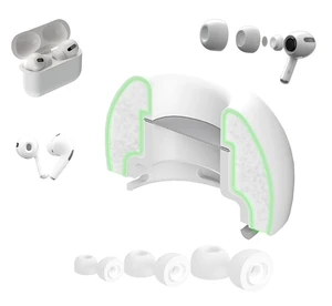 AirFoams Pro Active V2.0 Memory Foam Ear Tips for AirPods Pro 1 & 2 Flexible Silicone Shield, Anti Slip, Better Sound, All Day Comfort, Secure, Noise Cancelling (3 Pairs-S/M/L) AirFoams Pro Active V2.0 Memory Foam Ear Tips for AirPods Pro 1 & 2 Flexible Silicone Shield, Anti Slip, Better Sound, All Day Comfort, Secure, Noise Cancelling (3 Pairs-S/M/L)
