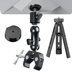 Starlink Mini Mount, Aluminum Alloy Adjustable Tripod Stand for 2025 Starlink Mini RV/Pole/Clamp/RV Ladder Mount, Quick Install with Adapter, Stable Starlink Mini Tripod Mount Starlink Mini Mount, Aluminum Alloy Adjustable Tripod Stand for 2025 Starlink Mini RV/Pole/Clamp/RV Ladder Mount, Quick Install with Adapter, Stable Starlink Mini Tripod Mount
