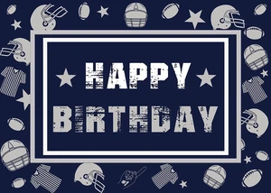 Football Backdrop for Birthday Party Navy Blue Cowboy Helmet Background 8x6ft Football Happy Birthday Party Decorations Banner, Football Theme Backdrop, Sports Fans Party Supplies Photo Props Football Backdrop for Birthday Party Navy Blue Cowboy Helmet Background 8x6ft Football Happy Birthday Party Decorations Banner, Football Theme Backdrop, Sports Fans Party Supplies Photo Props