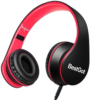 Kids Headphones for Kids with Removable Cord volume Limited 95dB Black/Red Children's headphones, perfect and comfortable Kids Headphones for Kids with Removable Cord volume Limited 95dB Black/Red Children's headphones, perfect and comfortable