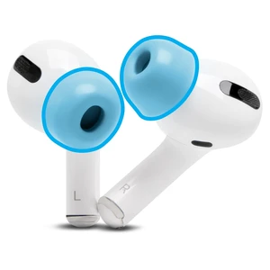 TipZ - Upgraded Memory Foam Ear Tips for Airpods Pro Made by Wicked Cushions Improved Comfort, Tighter Seal & Better Foam Rebound, Fits in Charging Case Wicked Light Blue