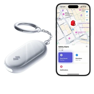 130 dB Personal Safety Alarm for Women with Apple Find My APP, Extra-Loud Siren & Strobe Light, Waterproof Self Defense Keychain for Women, College Girls and Kids (White) 130 dB Personal Safety Alarm for Women with Apple Find My APP, Extra-Loud Siren & Strobe Light, Waterproof Self Defense Keychain for Women, College Girls and Kids (White)