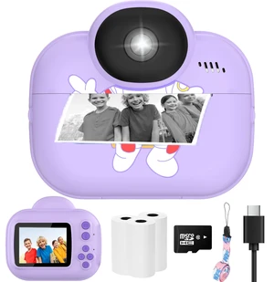 Kids Camera Toys, Instant Print Camera for Kids, Toddler Cameras for Girls Boys,1080P HD Digital Cameras, Portable Travel Toys for Girls 4 5 6 7 8 9 10 Year Old with SD Card (Purple) Kids Camera Toys, Instant Print Camera for Kids, Toddler Cameras for Girls Boys,1080P HD Digital Cameras, Portable Travel Toys for Girls 4 5 6 7 8 9 10 Year Old with SD Card (Purple)