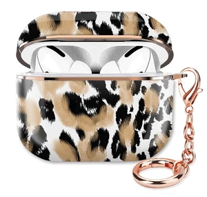 Compatible with AirPod Pro 2nd/1st Generation Case Cover Protective Shockproof Hard Cover Shell with Rose Gold Keychain, Case for Girl Women Men (Animals Leopard) Compatible with AirPod Pro 2nd/1st Generation Case Cover Protective Shockproof Hard Cover Shell with Rose Gold Keychain, Case for Girl Women Men (Animals Leopard)
