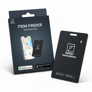 Tracker Card Rechargeable Apple Find My & Android Ultra-Thin Design IP68 Waterproof Smart Tracking Ideal for Wallets, Passports & Luggage Black Tracker Card Rechargeable Apple Find My & Android Ultra-Thin Design IP68 Waterproof Smart Tracking Ideal for Wallets, Passports & Luggage Black