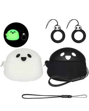 2 Packs Cute Luminous Ghost Face for AirPods Pro 2nd Generation Case Cover 2022 Released Silicone Accessories Set Kit for AirPods Pro 2 Gen Charging Case, Cartoon 3D Funny for AirPod Pro 2 Case 2 Packs Cute Luminous Ghost Face for AirPods Pro 2nd Generation Case Cover 2022 Released Silicone Accessories Set Kit for AirPods Pro 2 Gen Charging Case, Cartoon 3D Funny for AirPod Pro 2 Case