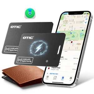 Wallet Tracker Card, Ultra-Thin 1.7MM Rechargeable Finder, Works with Apple Find My (iOS Only), Item Locator for Luggage Tags, Passports, Phone, IP67 Waterproof, (2-Pack) Wallet Tracker Card, Ultra-Thin 1.7MM Rechargeable Finder, Works with Apple Find My (iOS Only), Item Locator for Luggage Tags, Passports, Phone, IP67 Waterproof, (2-Pack)