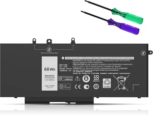 GJKNX Laptop Battery Replacement for Dell Latitude 5480 5580 5280 5288 5488 5590 5591 5490 5491 5495 E5480 E5580 E5490 E5590 Precision 15 3520 3530 Series GD1JP 0GD1JP DY9NT 5YHR4 451-BBZG 68WH 7.6V GJKNX Laptop Battery Replacement for Dell Latitude 5480 5580 5280 5288 5488 5590 5591 5490 5491 5495 E5480 E5580 E5490 E5590 Precision 15 3520 3530 Series GD1JP 0GD1JP DY9NT 5YHR4 451-BBZG 68WH 7.6V