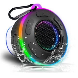 Shower Speaker Bluetooth Waterproof IPX6, LED Light, Suction Cup, 10H Built-in Mic for Hands-Free Calls, Suction Cup & Hook Mount, for Kitchen, Kayak, Beach, Camping, Gift for Men & Women Shower Speaker Bluetooth Waterproof IPX6, LED Light, Suction Cup, 10H Built-in Mic for Hands-Free Calls, Suction Cup & Hook Mount, for Kitchen, Kayak, Beach, Camping, Gift for Men & Women