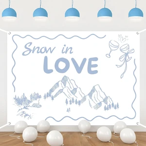 Snow in Love Backdrop 5×3 ft Winter Bride Shower Decorations Winter Mountain Wine Glass Backdrop, Wedding Engagement Photo Booth Wall Hanging Background Cloth, Durable Polyester Snow in Love Backdrop 5×3 ft Winter Bride Shower Decorations Winter Mountain Wine Glass Backdrop, Wedding Engagement Photo Booth Wall Hanging Background Cloth, Durable Polyester