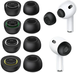 Memory Foam Ear Tips for AirPods Pro 3 (XS/S/M/L, 4 Pairs-Black) Secure Fit, Noise Cancel Improved, Cushiony Memory Foam Tips with Portable Storage Box, Replacement Ear Tip Memory Foam Ear Tips for AirPods Pro 3 (XS/S/M/L, 4 Pairs-Black) Secure Fit, Noise Cancel Improved, Cushiony Memory Foam Tips with Portable Storage Box, Replacement Ear Tip
