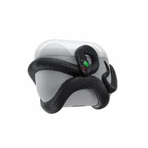 The Snake Case Decorative Compatible with AirPods 4 Generation. Creative Aesthetic 3D Snake Case, Gemstone Light-Up Head, Detail Sculpting, Compatible with AirPods 4 th, Mystery Black The Snake Case Decorative Compatible with AirPods 4 Generation. Creative Aesthetic 3D Snake Case, Gemstone Light-Up Head, Detail Sculpting, Compatible with AirPods 4 th, Mystery Black
