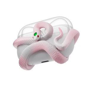 The SnakeCase 3D Cover Compatible with AirPods Pro Case 2nd/1st Generation. Distinctive Aesthetic, Gemstone Light-Up Head, Detail Sculpting, Compatible with AirPods Pro 2nd/1st, Blush Pink The SnakeCase 3D Cover Compatible with AirPods Pro Case 2nd/1st Generation. Distinctive Aesthetic, Gemstone Light-Up Head, Detail Sculpting, Compatible with AirPods Pro 2nd/1st, Blush Pink