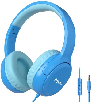 Kids Headphones Earphones w Cord & Mic for School Class Plane Travel Blue 85/94dB Volume Limit, Wired Over Ear Foldable Durable Comfortable Design, For iPad Tablet Kindle Laptop PC, Boys Girls Teens Kids Headphones Earphones w Cord & Mic for School Class Plane Travel Blue 85/94dB Volume Limit, Wired Over Ear Foldable Durable Comfortable Design, For iPad Tablet Kindle Laptop PC, Boys Girls Teens