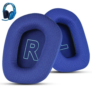 Fabric Replacement Ear Pads for Logitech G733 Gaming Headset, Also Fit Logitech G335 Wireless Headphone, EarPads Accessories with Soft Mesh Fabric & Isolation Foam (Blue) Fabric Replacement Ear Pads for Logitech G733 Gaming Headset, Also Fit Logitech G335 Wireless Headphone, EarPads Accessories with Soft Mesh Fabric & Isolation Foam (Blue)