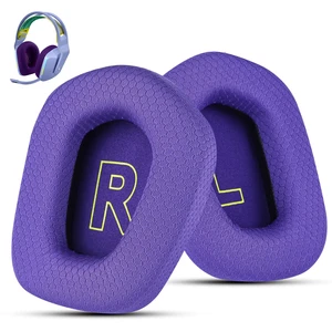 Fabric Replacement Ear Pads for Logitech G733 Gaming Headset, Also Fit Logitech G335 Wireless Headphone, EarPads Accessories with Soft Mesh Fabric & Isolation Foam (Purple) Fabric Replacement Ear Pads for Logitech G733 Gaming Headset, Also Fit Logitech G335 Wireless Headphone, EarPads Accessories with Soft Mesh Fabric & Isolation Foam (Purple)