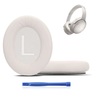 QC45 Ear Cushions for Bose qc45/45 SE,Larger and Thicker (White Smoke) QC45 Ear Cushions for Bose qc45/45 SE,Larger and Thicker (White Smoke)