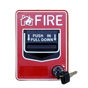 Emergency Alarm Station with Key Conventional Dual Action Manual Call Point Pull Fire Alarm Panic Button SOS Switch for Alarm Siren or Panel Emergency Alarm Station with Key Conventional Dual Action Manual Call Point Pull Fire Alarm Panic Button SOS Switch for Alarm Siren or Panel