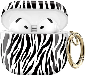 Compatible with AirPod 4 Protective case with Gold Key Ring for 2024 Fourth Generation AirPod. Shockproof, dustproof, Wireless Headphone Protective case.Zebra Pattern Compatible with AirPod 4 Protective case with Gold Key Ring for 2024 Fourth Generation AirPod. Shockproof, dustproof, Wireless Headphone Protective case.Zebra Pattern