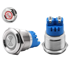 2PCS DC24V 22mm 110dB Metal Buzzer Sounder Waterproof IP67 Intermittent Electronic Buzzer Alarm with Red Flash Indicator 2PCS DC24V 22mm 110dB Metal Buzzer Sounder Waterproof IP67 Intermittent Electronic Buzzer Alarm with Red Flash Indicator