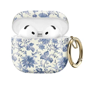 Compatible with AirPod 4 Protective case with Gold Key Ring for 2024 Fourth Generation AirPod. Shockproof, dustproof, Wireless Headphone Protective case.Delicate Blue Flowers Compatible with AirPod 4 Protective case with Gold Key Ring for 2024 Fourth Generation AirPod. Shockproof, dustproof, Wireless Headphone Protective case.Delicate Blue Flowers