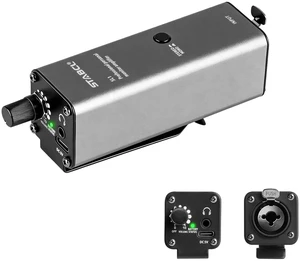 Rechargeable in Ear Monitor Amplifier Metal, Portable Headphone Amplifier with Stereo/Mono Switch, Headphone Amp with XLR and 6.35mm/TRS Input 3.5mm Output for Band, Guitar, Drummers Rechargeable in Ear Monitor Amplifier Metal, Portable Headphone Amplifier with Stereo/Mono Switch, Headphone Amp with XLR and 6.35mm/TRS Input 3.5mm Output for Band, Guitar, Drummers