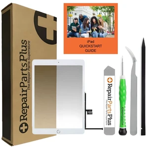 RepairPartsPlus Premium DIY Kit for iPad 7th 8th Generation Screen Replacement (10.2" 7 8 A2197 A2198 A2200 A2270 A2428 A2429 A2430) Glass Touch Digitizer + Button, Adhesive, Guide/Videos-White RepairPartsPlus Premium DIY Kit for iPad 7th 8th Generation Screen Replacement (10.2" 7 8 A2197 A2198 A2200 A2270 A2428 A2429 A2430) Glass Touch Digitizer + Button, Adhesive, Guide/Videos-White