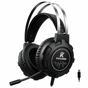 Wired Gaming Headset,Comfortable Gaming Headphone with Mic for PC 7.1 Surround Sound,Cool RGB lighting,Self-Adjusting Suspension Headband&Passive Noise Cancelling,50MM Drivers,USB-A Wired Gaming Headset,Comfortable Gaming Headphone with Mic for PC 7.1 Surround Sound,Cool RGB lighting,Self-Adjusting Suspension Headband&Passive Noise Cancelling,50MM Drivers,USB-A
