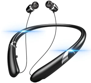 V5.3 Neckband Bluetooth Headphones,Retractable Headphones with IPX5 Sweatproof & Stereo Noise Cancelling for Clear Business Calls and Commuting,Running V5.3 Neckband Bluetooth Headphones,Retractable Headphones with IPX5 Sweatproof & Stereo Noise Cancelling for Clear Business Calls and Commuting,Running