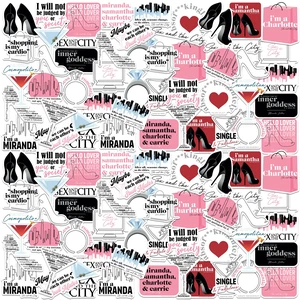 Sex and the City 100 Sticker Pack Waterproof Vinyl Decals Officially Licensed Sex and the City Stickers Great for Water Bottles, Skateboards, Luggage, Laptops, Bumpers & Cars Sex and the City 100 Sticker Pack Waterproof Vinyl Decals Officially Licensed Sex and the City Stickers Great for Water Bottles, Skateboards, Luggage, Laptops, Bumpers & Cars
