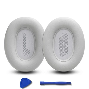 Replacement Ear Pads for JBL E65BTNC/Live 650BTNC/Live 770NC/Live 660NC/Duet NC Headphone, Extra Thick Cushions, Ear Cups Cover, Soft LeatherMemory Foam Headset Earpads (Gray) Replacement Ear Pads for JBL E65BTNC/Live 650BTNC/Live 770NC/Live 660NC/Duet NC Headphone, Extra Thick Cushions, Ear Cups Cover, Soft LeatherMemory Foam Headset Earpads (Gray)