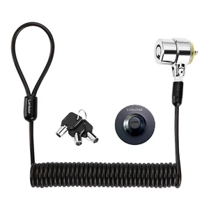 8Feet 3keys Security Retractable Cable Lock Portable Keyed Laptop Lock for Monitors, Laptops, MacBooks, Tablets, iPad,Mac mini, (Keyed Different+Black Anchor Plate) (1 Pack) 8Feet 3keys Security Retractable Cable Lock Portable Keyed Laptop Lock for Monitors, Laptops, MacBooks, Tablets, iPad,Mac mini, (Keyed Different+Black Anchor Plate) (1 Pack)