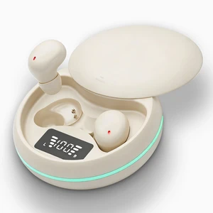 Sleep Earbuds, Bluetooth 5.4 in-Ear Headphones, Lunar White Asymmetric chamber for side sleepers, LED power display, built-in mic, portable charging case Sleep Earbuds, Bluetooth 5.4 in-Ear Headphones, Lunar White Asymmetric chamber for side sleepers, LED power display, built-in mic, portable charging case