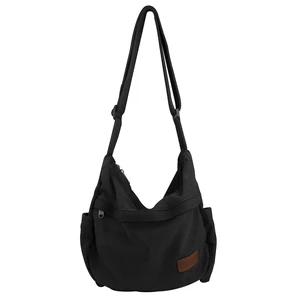 Large Canvas Messenger Bag with Multiple Pockets for Men and Women, Crossbody Shoulder Tote Hobo Laptop Bag (521/Black) Large Canvas Messenger Bag with Multiple Pockets for Men and Women, Crossbody Shoulder Tote Hobo Laptop Bag (521/Black)