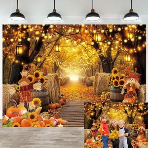 Autumn Forest Scenery Backdrop Fall Farm Harvest Maple Leaves Pumpkins Sunflowers Photography Background Thanksgiving Friendsgiving Family Birthday Party Decorations Photo Booth Studio Props 10x8FT Autumn Forest Scenery Backdrop Fall Farm Harvest Maple Leaves Pumpkins Sunflowers Photography Background Thanksgiving Friendsgiving Family Birthday Party Decorations Photo Booth Studio Props 10x8FT