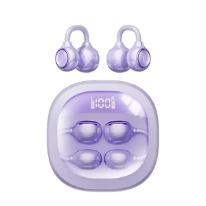Open Ear Earbuds Open Ear Headphones Wireless Bluetooth 35Hrs Playtime Stereo Sound Ear Buds Wireless Charging Case Digital Display Open Earbuds for Running, Workout, Travel, and Daily Use (Purple) Open Ear Earbuds Open Ear Headphones Wireless Bluetooth 35Hrs Playtime Stereo Sound Ear Buds Wireless Charging Case Digital Display Open Earbuds for Running, Workout, Travel, and Daily Use (Purple)