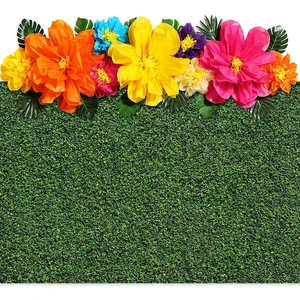 22 Pcs Hawaiian Beach Backdrop Paper Flower Decor, 5.9 X 3.6ft, Grassland Hawaiian Backdrop 3D Hibiscus Paper Flower Palm Leaves for Aloha Luau Summer Party Decorations 22 Pcs Hawaiian Beach Backdrop Paper Flower Decor, 5.9 X 3.6ft, Grassland Hawaiian Backdrop 3D Hibiscus Paper Flower Palm Leaves for Aloha Luau Summer Party Decorations