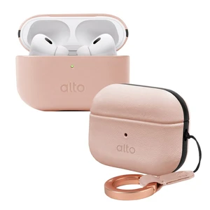 Italian Leather Case Cover Compatible AirPods Pro 2nd Generation 2022 Women Men Protective Hard Shell Supports Wireless Charging LED Visible (Misty Pink, AirPods Pro 2) Italian Leather Case Cover Compatible AirPods Pro 2nd Generation 2022 Women Men Protective Hard Shell Supports Wireless Charging LED Visible (Misty Pink, AirPods Pro 2)