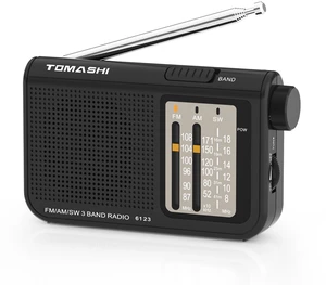 AM FM SW Portable Transistor Radio, Battery Operated Radio Large tuning knob with a telescopic antenna and earphone jack. Compact vintage radio for seniors, travel and emergencies AM FM SW Portable Transistor Radio, Battery Operated Radio Large tuning knob with a telescopic antenna and earphone jack. Compact vintage radio for seniors, travel and emergencies