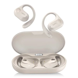 Open Ear Headphones,Wireless Bluetooth 5.3 Air Conduction Open Earbuds,Comfort & Secure Fit,Powerful Bass,Clear Calls,30H Playback,Light Weight Sports Headsets with Ear-Hook for Workout,Running,Beige Open Ear Headphones,Wireless Bluetooth 5.3 Air Conduction Open Earbuds,Comfort & Secure Fit,Powerful Bass,Clear Calls,30H Playback,Light Weight Sports Headsets with Ear-Hook for Workout,Running,Beige