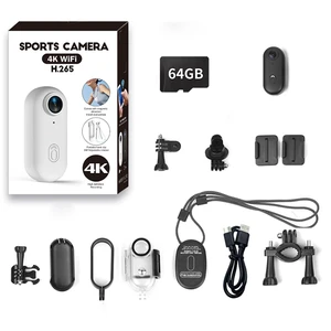 4K Mini Action Camera, Included 64GB, Wearable Camera with 360°Rotatable Clip & Magnetic Clip, for Lecture, Traveling, Pet Walking and Outdoors Activities JS-10B Full Packaging 4K Mini Action Camera, Included 64GB, Wearable Camera with 360°Rotatable Clip & Magnetic Clip, for Lecture, Traveling, Pet Walking and Outdoors Activities JS-10B Full Packaging