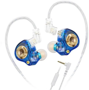 Qkz Ak6 Lucky in Ear Monitor, HiFi Wired Earbuds, Tunable Sound Wired Headphones Gaming Earbuds with 3-Level Adjusting Switch, Detachable Cable for Music Gaming Video Calling (Blue) Qkz Ak6 Lucky in Ear Monitor, HiFi Wired Earbuds, Tunable Sound Wired Headphones Gaming Earbuds with 3-Level Adjusting Switch, Detachable Cable for Music Gaming Video Calling (Blue)