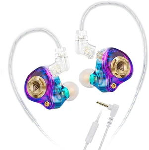 Qkz Ak6 Lucky in Ear Monitor, HiFi Wired Earbuds, Tunable Sound Wired Headphones Gaming Earbuds with 3-Level Adjusting Switch, Detachable Cable for Music Gaming Video Calling (Purple) Qkz Ak6 Lucky in Ear Monitor, HiFi Wired Earbuds, Tunable Sound Wired Headphones Gaming Earbuds with 3-Level Adjusting Switch, Detachable Cable for Music Gaming Video Calling (Purple)