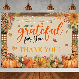 Fall Thank You Banner Thanksgiving We are So Grateful for You Background 9x6ft Fall Thank You for All You Do Banner,Pumpkin Friendsgiving Party Decorations Banner,Thanksgiving Photo Booth Props Fall Thank You Banner Thanksgiving We are So Grateful for You Background 9x6ft Fall Thank You for All You Do Banner,Pumpkin Friendsgiving Party Decorations Banner,Thanksgiving Photo Booth Props