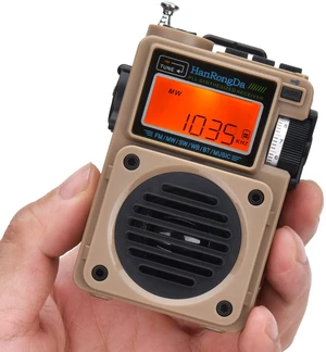 Radio, Bluetooth Speaker Support MicroSD Card, FM MW WB Shortwave Receiver with NOAA Alerts and Sleep Timer, Rechargeable Retro Digital Radios with Backlit and Alarm for Camping HRD701 Radio, Bluetooth Speaker Support MicroSD Card, FM MW WB Shortwave Receiver with NOAA Alerts and Sleep Timer, Rechargeable Retro Digital Radios with Backlit and Alarm for Camping HRD701